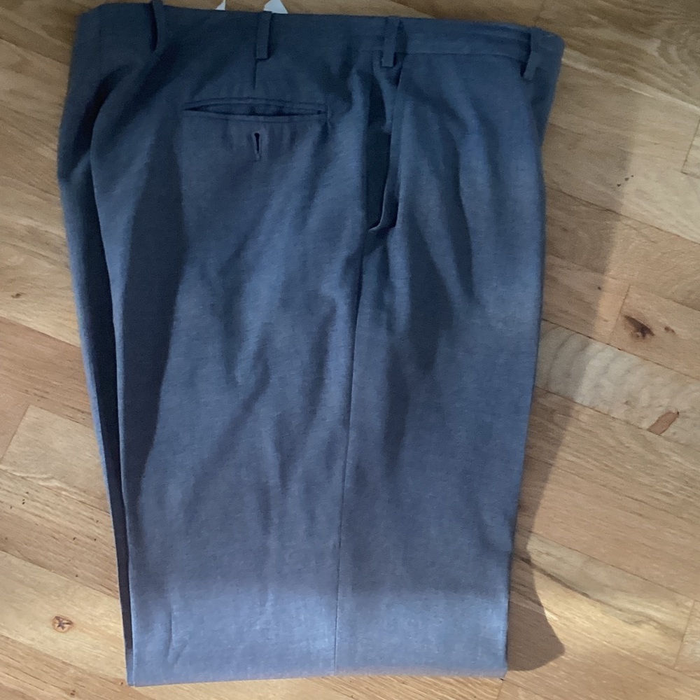 Luciano Barbera Men's Dress Pants in Charcoal.  36